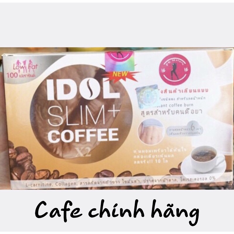 CAFE IDOL SLIM COFFEE NEW GIẢM 3-7Kg cam kết không giảm hoàn tiền