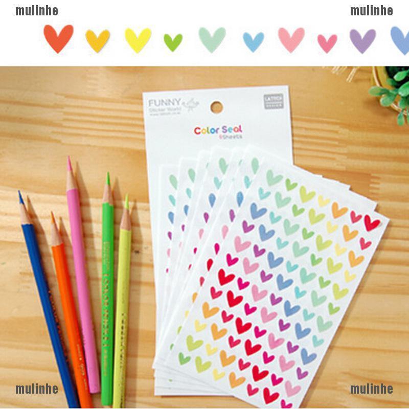 Mul❤ Bộ 6 Sticker Trang Trí Sổ Tay Xinh Xắn