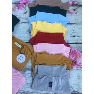 Bộ cotton lạnh cạp cao cho bé