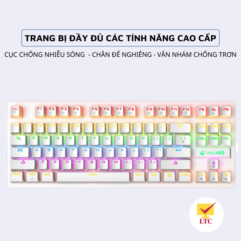 Bàn phím cơ gaming máy tính K2 PRO 2022, Có 10 chế độ led khác nhau, thích hợp chơi game, dùng văn phòng cho pc, laptop.