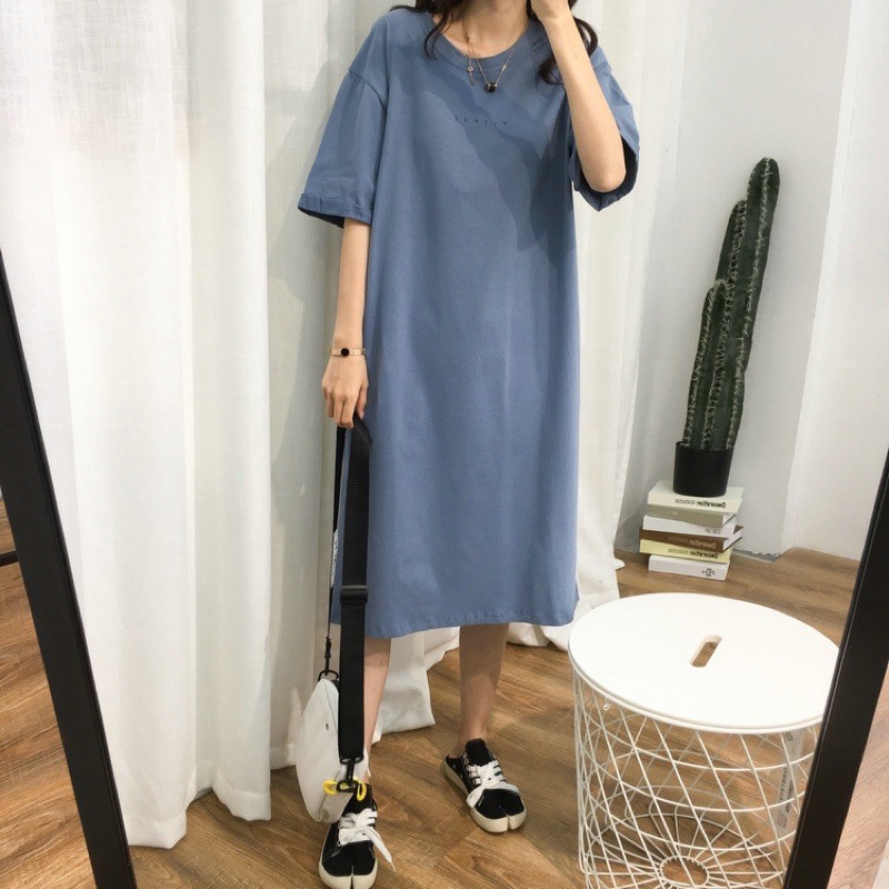 Váy Xuông Dài Rộng Đủ Size 40-85kg, Chất Cotton Tici, Váy Dài Form Rộng, Bầu Bí Mặc Thoải Mái | BigBuy360 - bigbuy360.vn