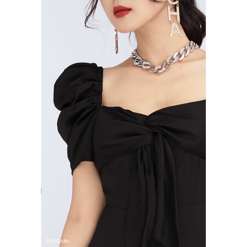 Đầm xoè phối tay bồng 20Again DEA0815 | BigBuy360 - bigbuy360.vn