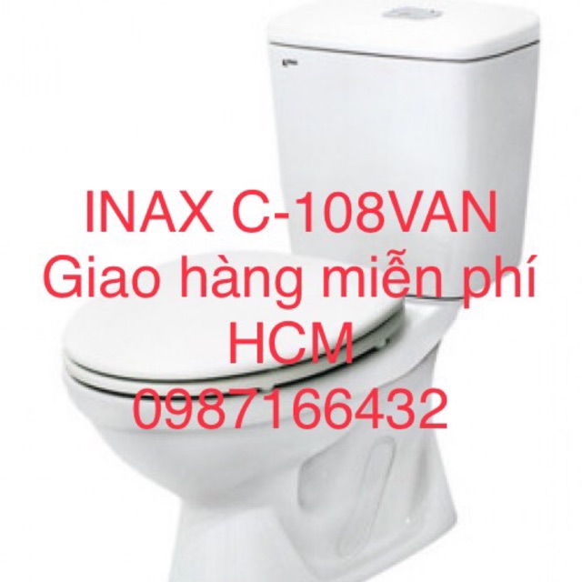 Bồn cầu , xí bệt ngồi Inax 2 khối C-108VA bảo hành chính hãng 02 năm