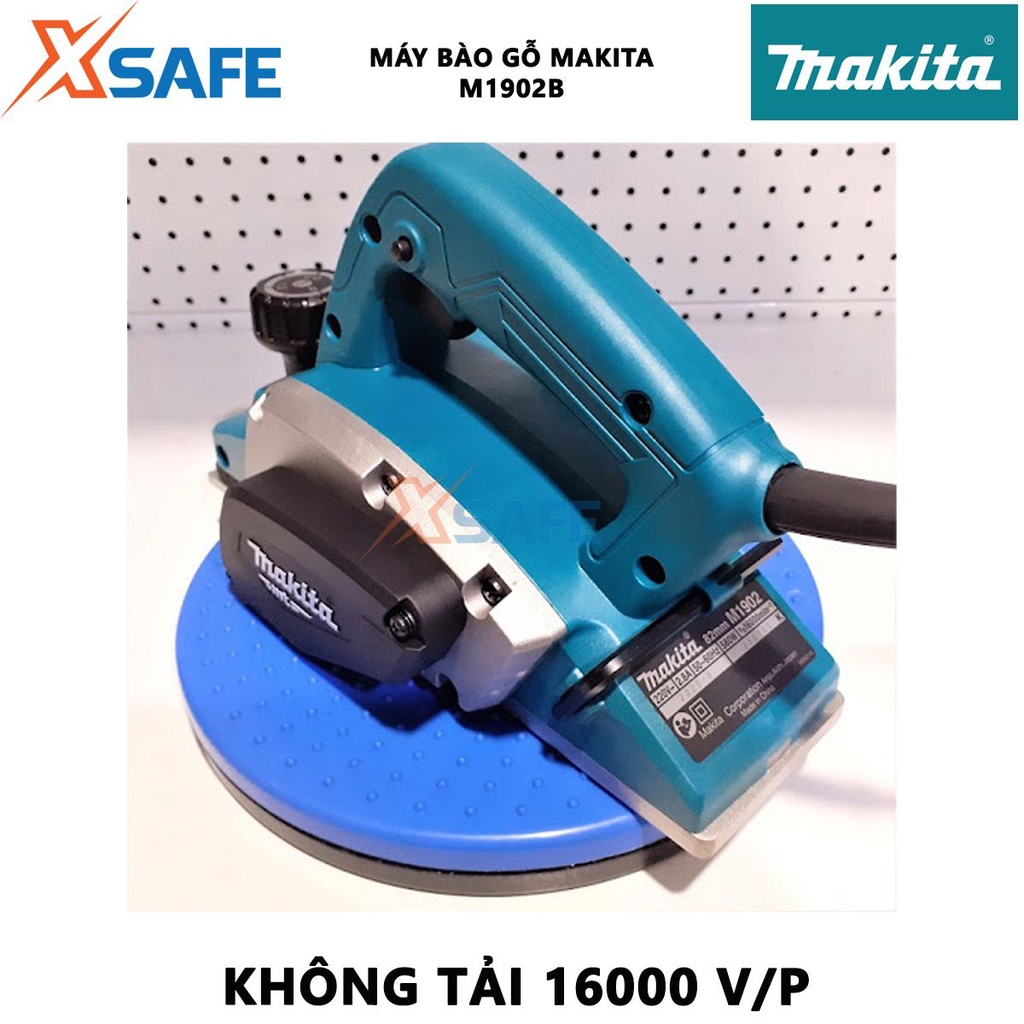 Máy bào cầm tay MAKITA M1902B 500W Máy bào gỗ tốc độ không tải 16000, bào gốc sâu tối đa 9mm, bề rộng đường bào 82mm