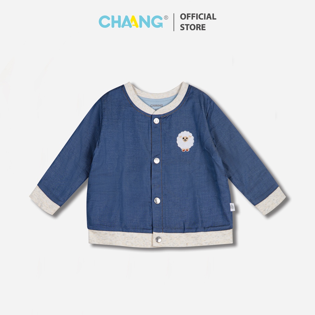 [FORM ÁO NHỎ LƯU Ý TĂNG SIZE ] Áo khoác denim không mũ Snow xanh CHAANG