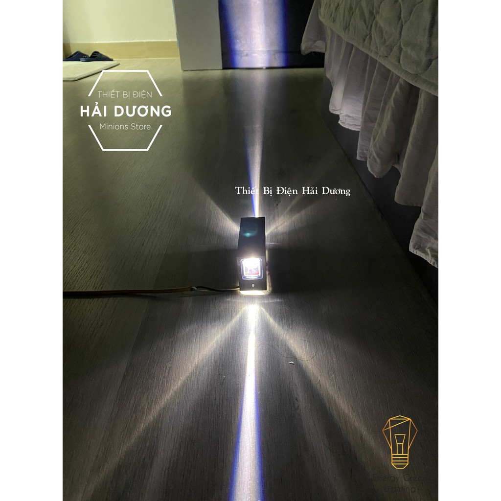 Đèn Tường Cao Cấp 2 Đầu Chiếu Sáng Chống nước ngoài trời DT-261 Tạo Tia Sáng - Led Siêu Sáng - Ánh Sáng Trắng / Vàng