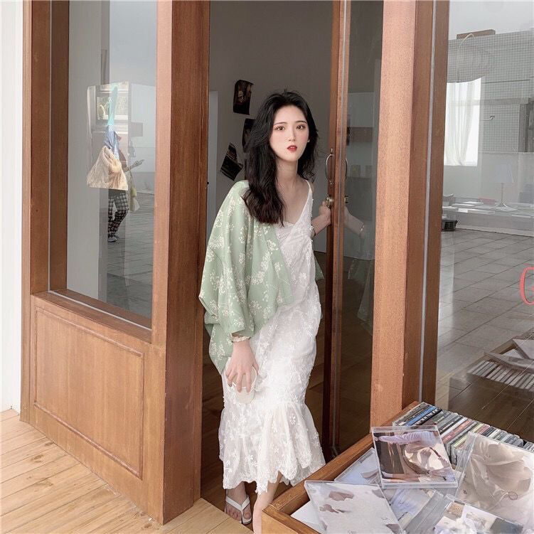 [LININ] Áo Khoác Sơ Mi Cardigan Mỏng Dài Tay Chống Nắng Dáng Rộng In Họa Tiết Hoa Phong Cách Nhật Bản Cổ Điển Thời Trang Mùa Hè Mới Dành Cho Bạn Nữ