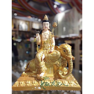 Lẻ 01 tượng văn thù/ phổ hiền bồ tát cao 40cm ngang 31cm