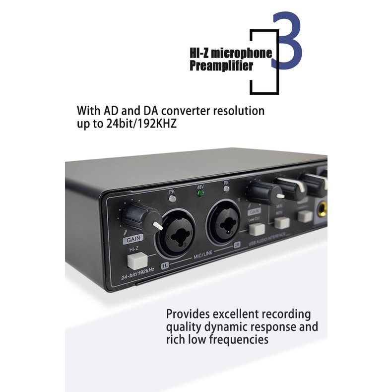 Thẻ Ghi Âm Giao Diện GAX-MD22 Cổng USB Chuyên Dụng Cho Đàn Guitar