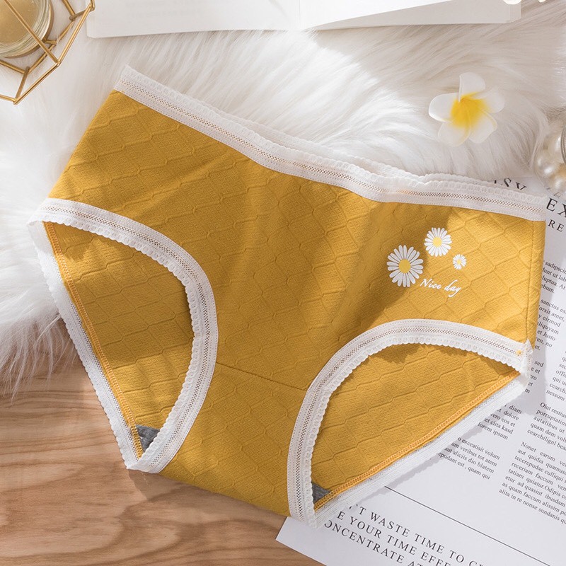 8688quần lót nữ cotton hoa cúc pha ren sexy mềm mịn không bai xù kháng khuẩn | BigBuy360 - bigbuy360.vn