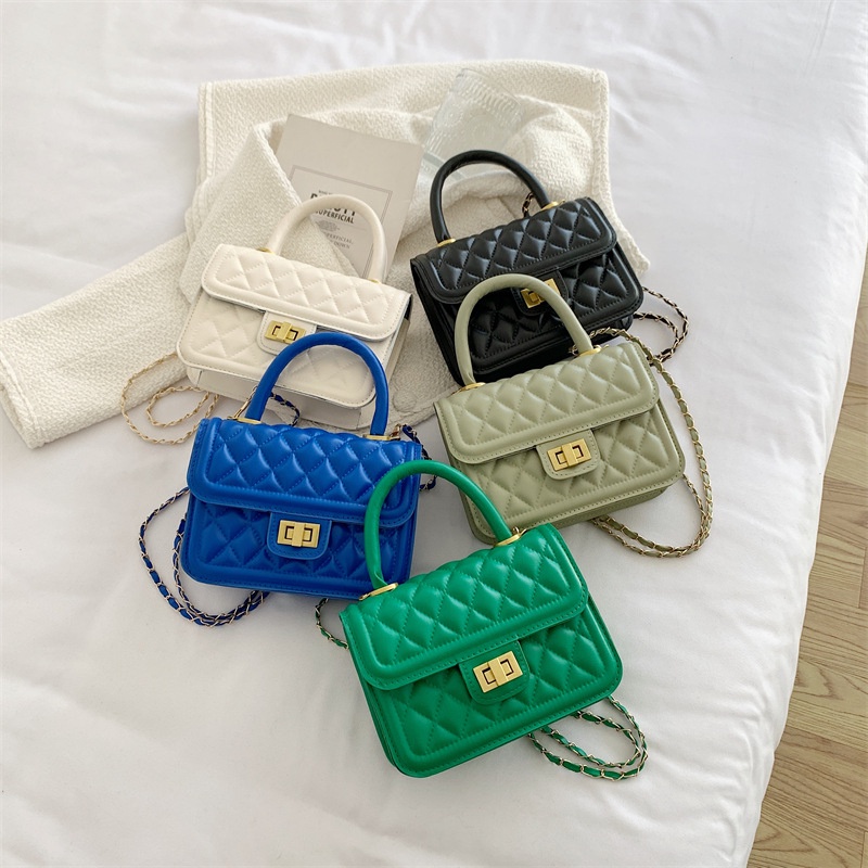 Túi Đeo Vai Hình Vuông Cỡ Nhỏ Thiết Kế Khóa Đơn Giản Thời Trang Xuân Hè Phong Cách retro 2022 Cho Nữ