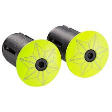 Cặp nút chặn dây quấn, dây cuốn trên tay lái xe đạp, Grips End Bar Plugs, hiệu Supacaz Star Plugz