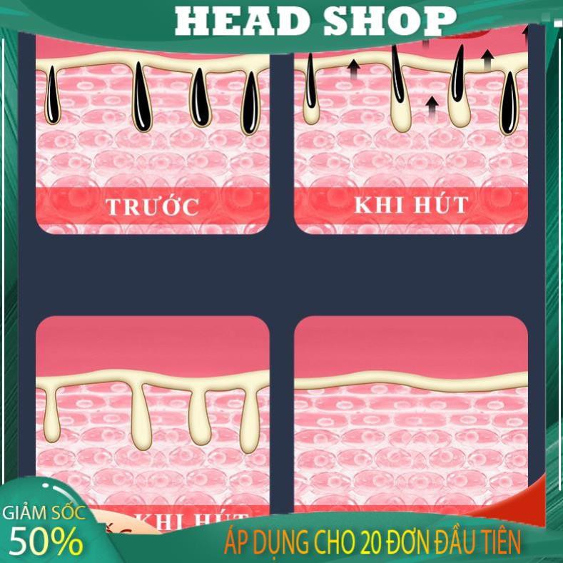 MÁY HÚT MỤN cầm tay CAO CẤP 5 mức độ pin sạc tặng nhiều đầu hút mã 8001 HEADSHOP