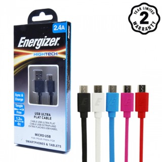 Cáp MicroUSB Energizer Flat C21UBMCG