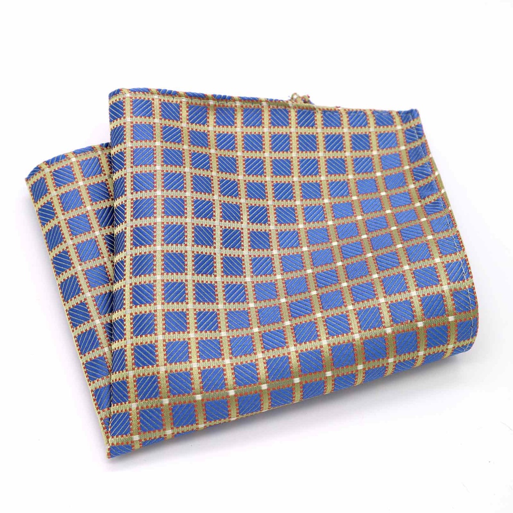 Khăn Tay Vuông Họa Tiết Sọc / Hoa / Chấm Bi Thời Trang Công Sở Cho Nam