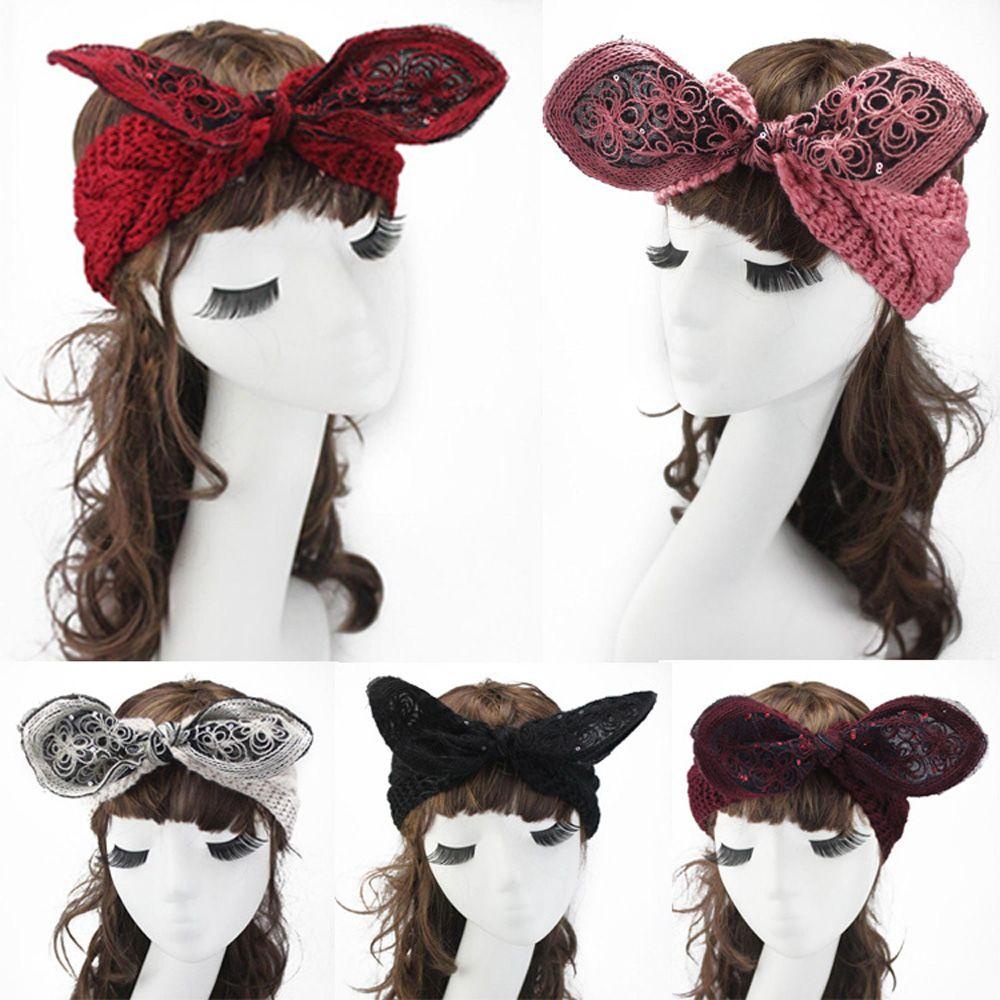 XIANTIN Băng BuộC ĐầU Len HìNh Tai Thỏ