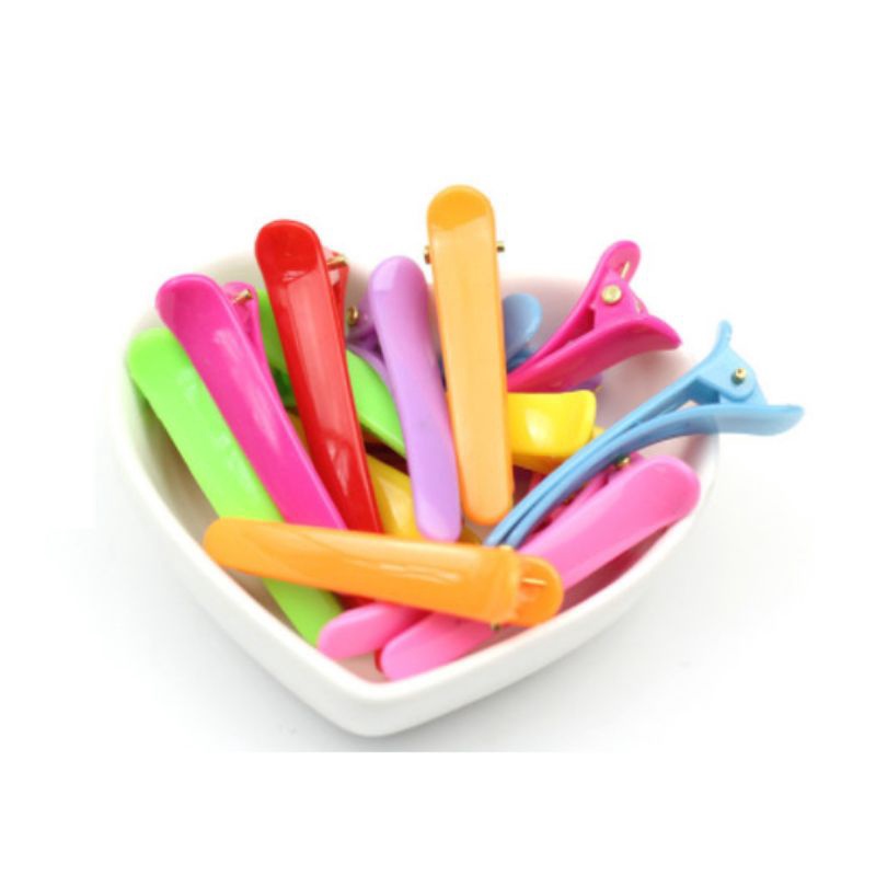 B56 Sét 5 chiếc kẹp tóc trơn màu sắc cho bé giá sỉ