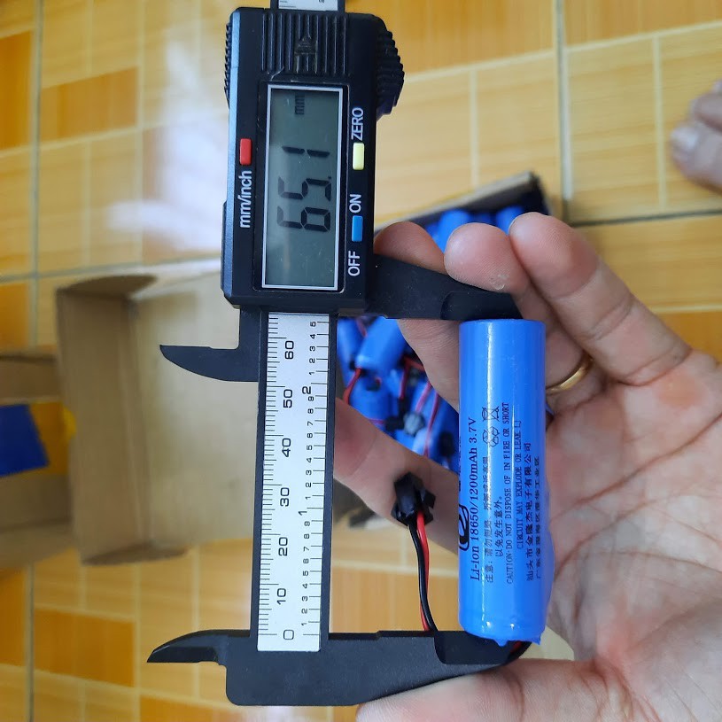 Pin 18650 3.7v 1200mah dung lượng cao cho xe mô hình điều khiển cổng SM