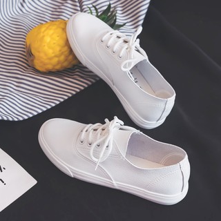 [Sẵn Trắng 37,38] Giày ulzzang trắng và đen #893
