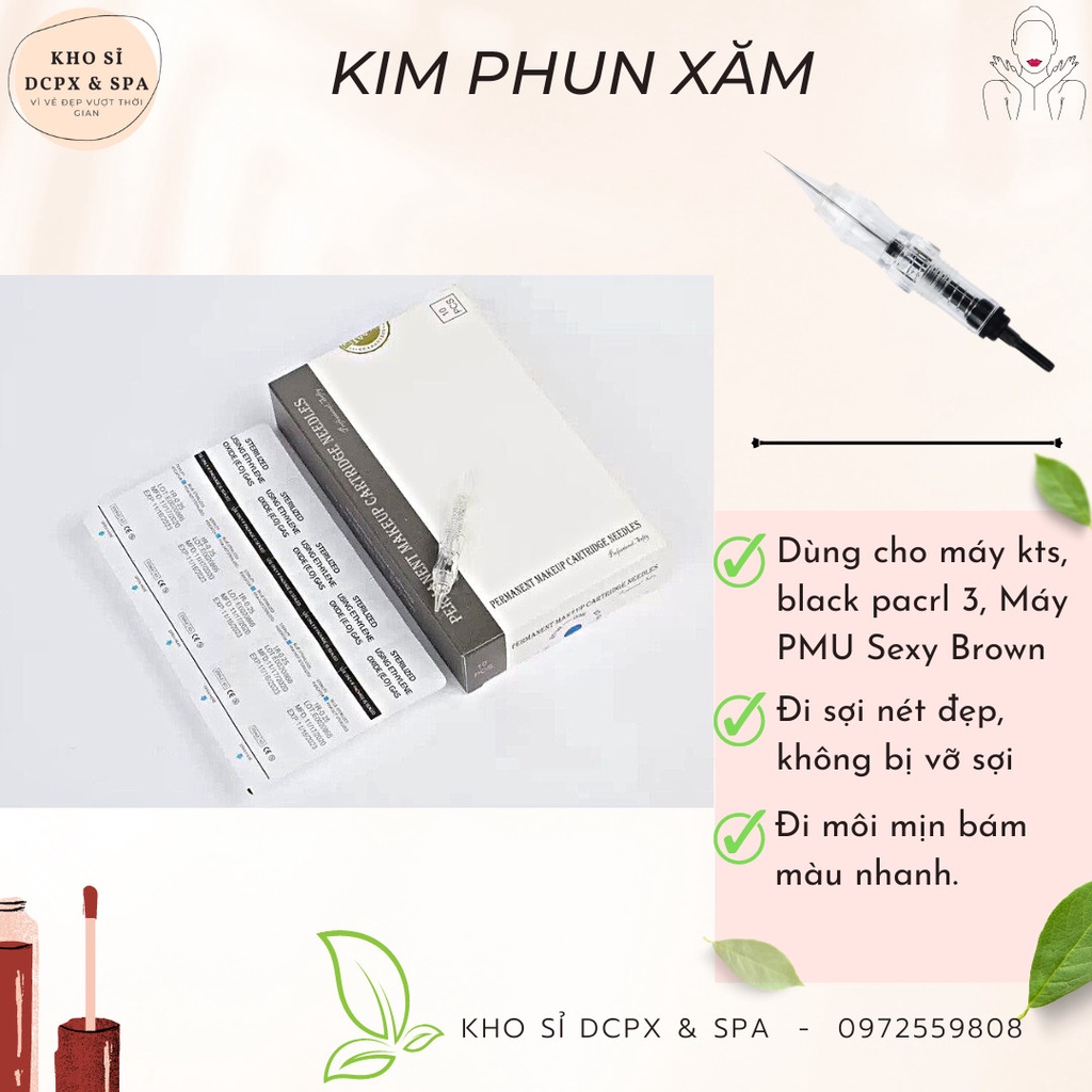 Kim phun xăm  máy BLack pearl lll và máy sexy Brown . máy pen mini 5.0
