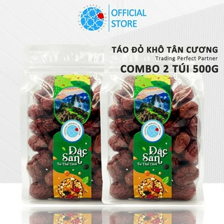 Táo Đỏ Khô Tân Cương Trading Perfect Partner trọng lượng 1kg (2 túi 500g)