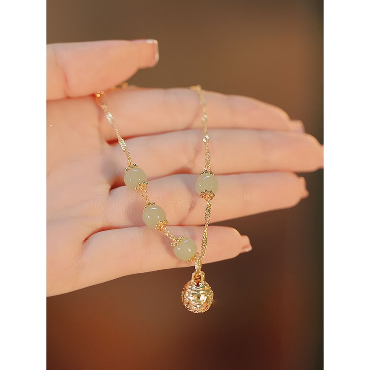 Vòng Tay Đá Ngọc Bích Phong Cách Trung Hoa Kiểu Mới 2022