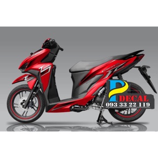 Tem Vario 150 Dán Xe Đỏ Đen Mẫu 2018