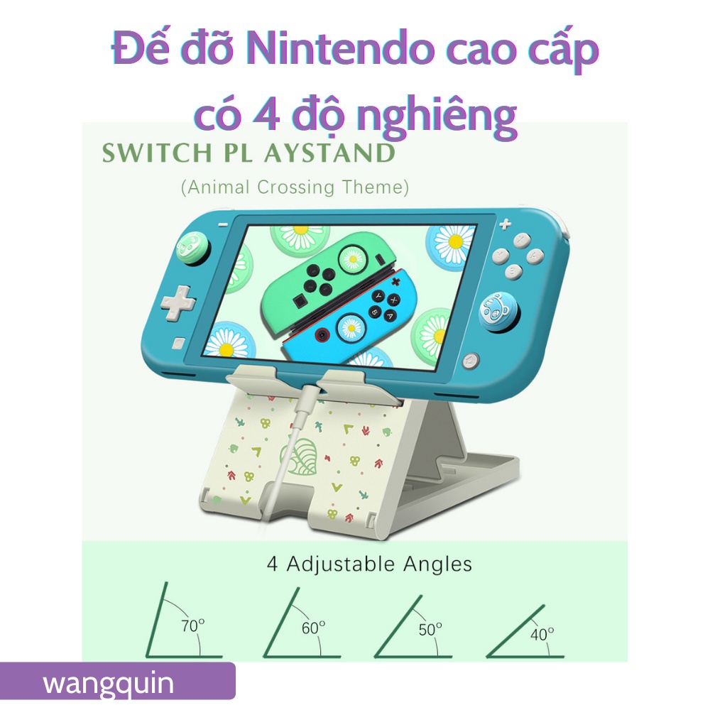 Sẵn VN - W&amp;Q Giá Đỡ Đế Dựng máy chơi game Nintendo Switch/ Nintendo Oled / Lite N-switch có 4 nấc dùng cho iPhone iPad