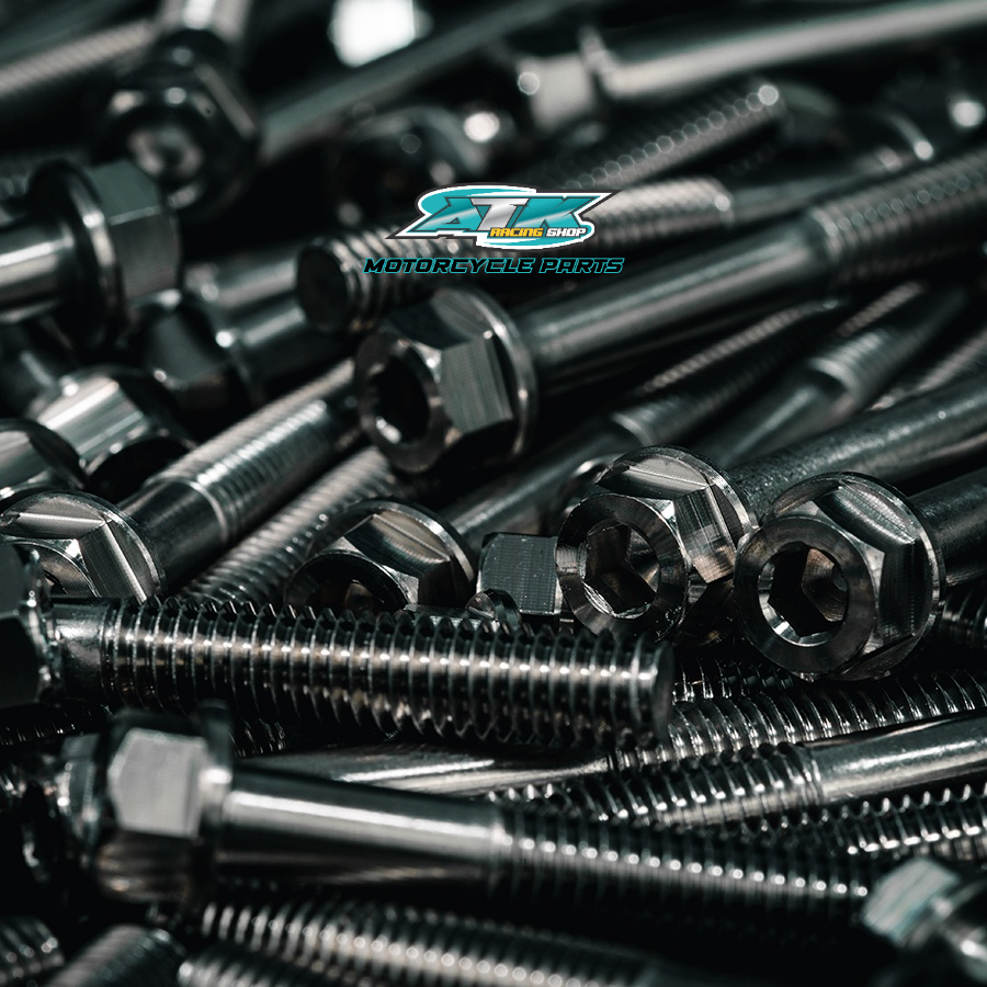 Full bộ ốc lốc máy Salaza inox 304 dành cho xe EXciter 150 mẫu mới nhất 2022 sáng bóng