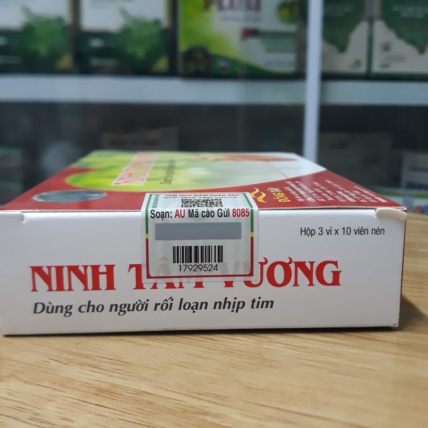 ( Chính hãng ) NINH TÂM VƯƠNG - Dùng cho người rối loạn nhịp tim - Mua 6 tặng 1 bằng tích điểm