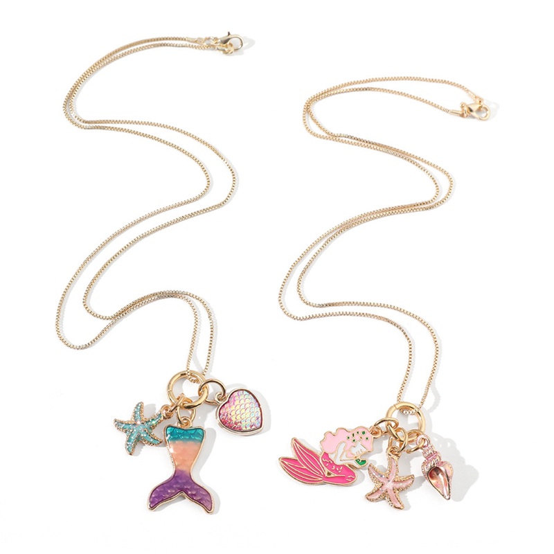 Vòng cổ Hợp Kim Mạ Điện Hình Sao Biển Nhiều Màu Sắc