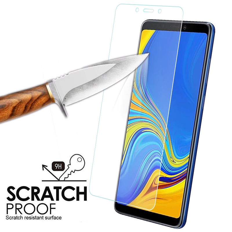 Miếng dán cường lực HD bảo vệ màn hình cho Samsung Galaxy A7 A9 2018 A9S A8 Star A6 Plus
