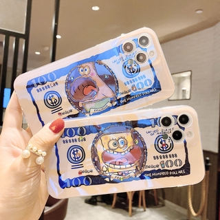 Ốp Điện Thoại Hình Spongebob Đính Đá Cho Samsung Galaxy Note 8 9 10 20 A50 A02 A12 A32 M02 S9 S10 S20 S21Plus