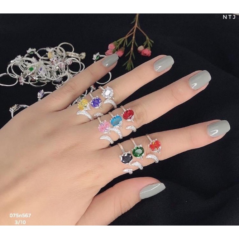 Nhẫn hồ ly bạc