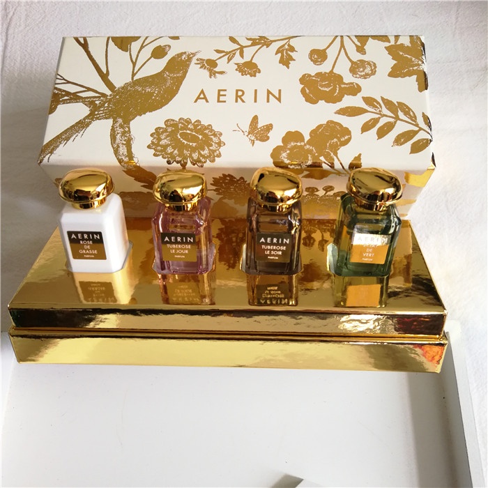Estee Lauder AERIN Perfume Set Sample 4ml Jasmine Amber Musk Mediterranean Grass Rose Tuberose Four Piece Set, Five Piece Set