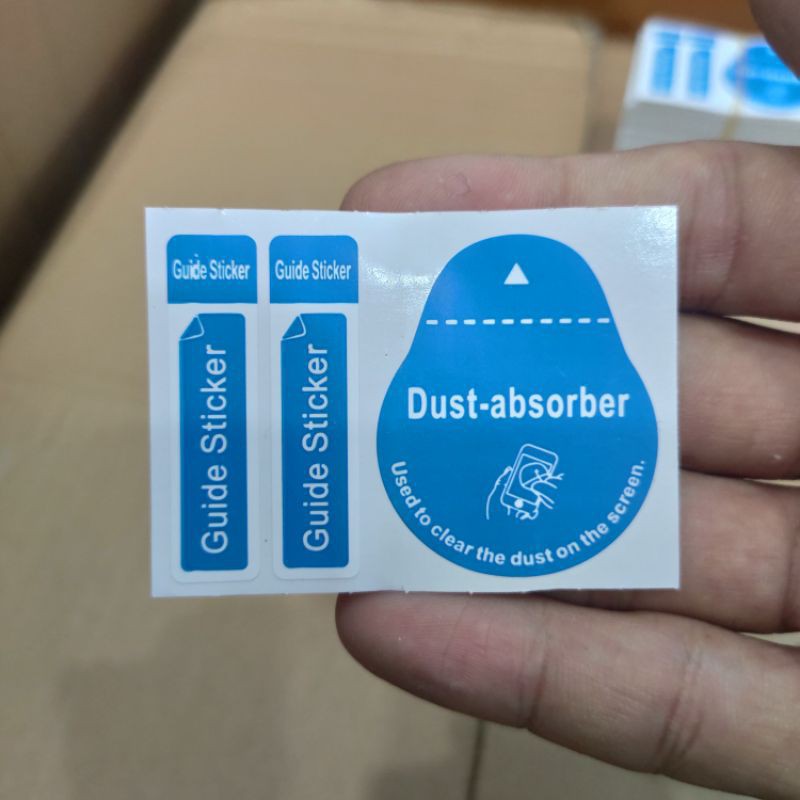 Sticker hít bụi hỗ trợ dán cường lực điện thoại