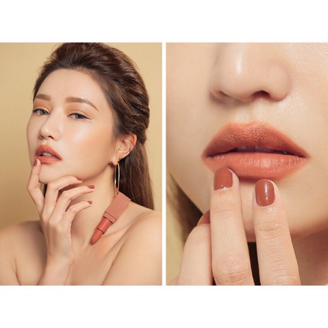SON THỎI 3CE 116 INKED HEART - CAM ĐẤT