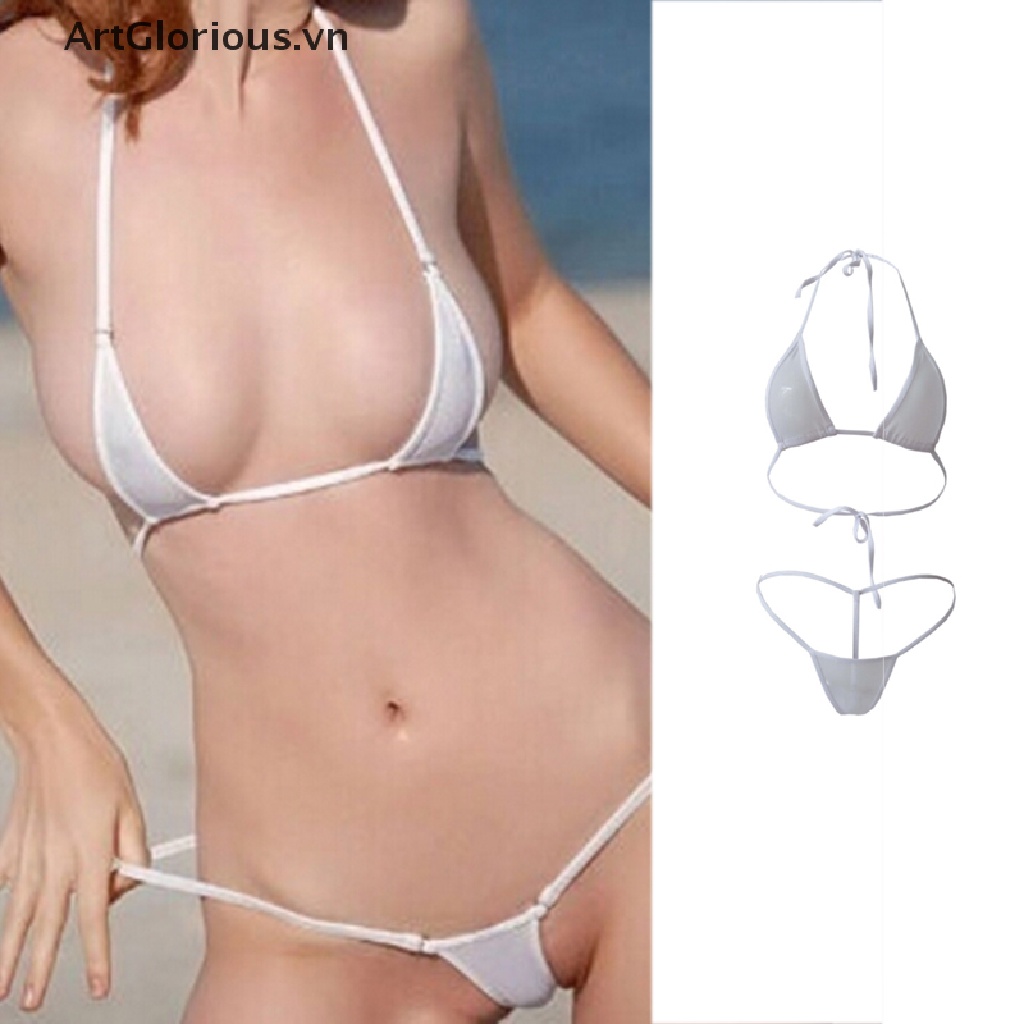 Bộ Đồ Bơi Bikini Hai Mảnh Dây Siêu Nhỏ Phong Cách Brazil Gợi Cảm Cho Nữ VN