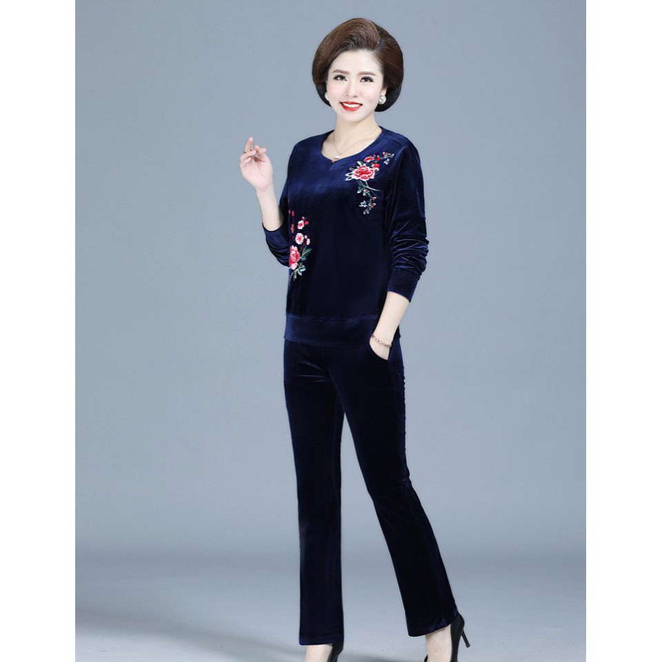 Bộ nhung nữ - chất liệu Nhung tuyết cao cấp