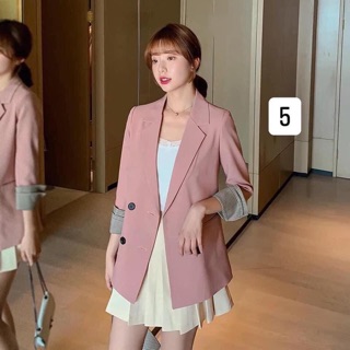 [Hàng oder 10-15 ngày về]  Áo vest nữ Blazer Hàn Quốc