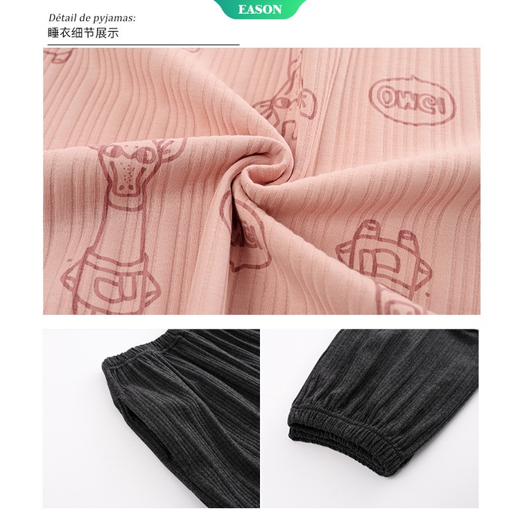 Bộ Đồ Ngủ Tay Ngắn In Họa Tiết Hoạt Hình Dễ Thương Thời Trang Mùa Hè Cho Nữ M-2Xl