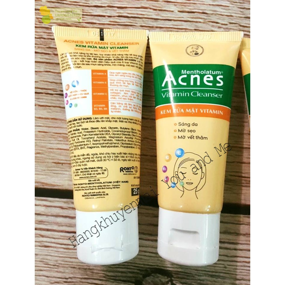 (25g - HSD 2024) Sữa rửa mặt Acnes Vitamin Cleanser | BigBuy360 - bigbuy360.vn