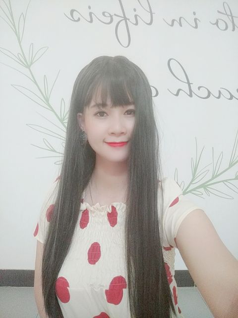 Tóc nguyên đầu thẳng suôn hình thật