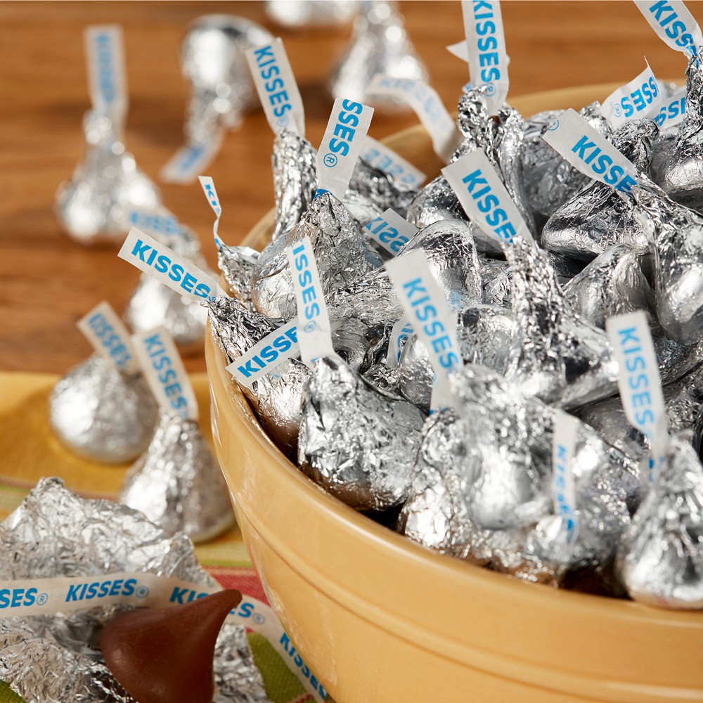 Tách lẻ 100GR Kẹo Socola Hershey’s Kisses Milk Chocolate Gói 1,58 Kg Của Mỹ BKHS1003 - CALISHOP