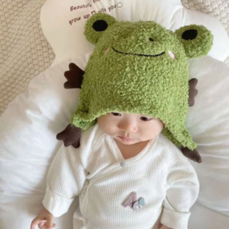 Mũ đội đầu dệt kim hình động vật ngộ nghĩnh dành cho bé