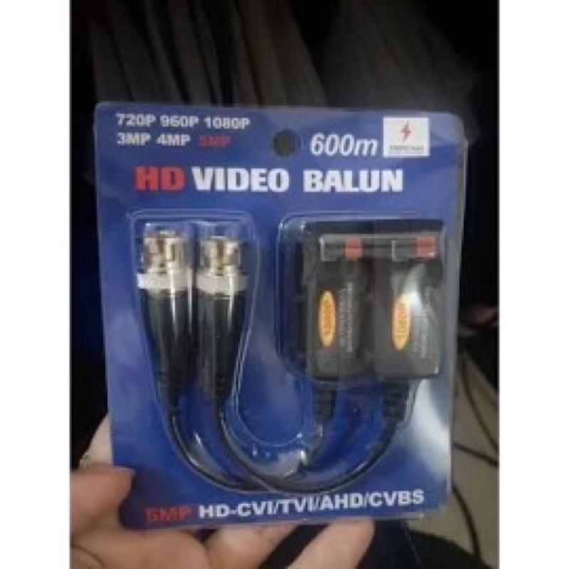 video balun 5mb bấm chuẫn HD. chuyên camera -JACK BALUN BẤM 5MP