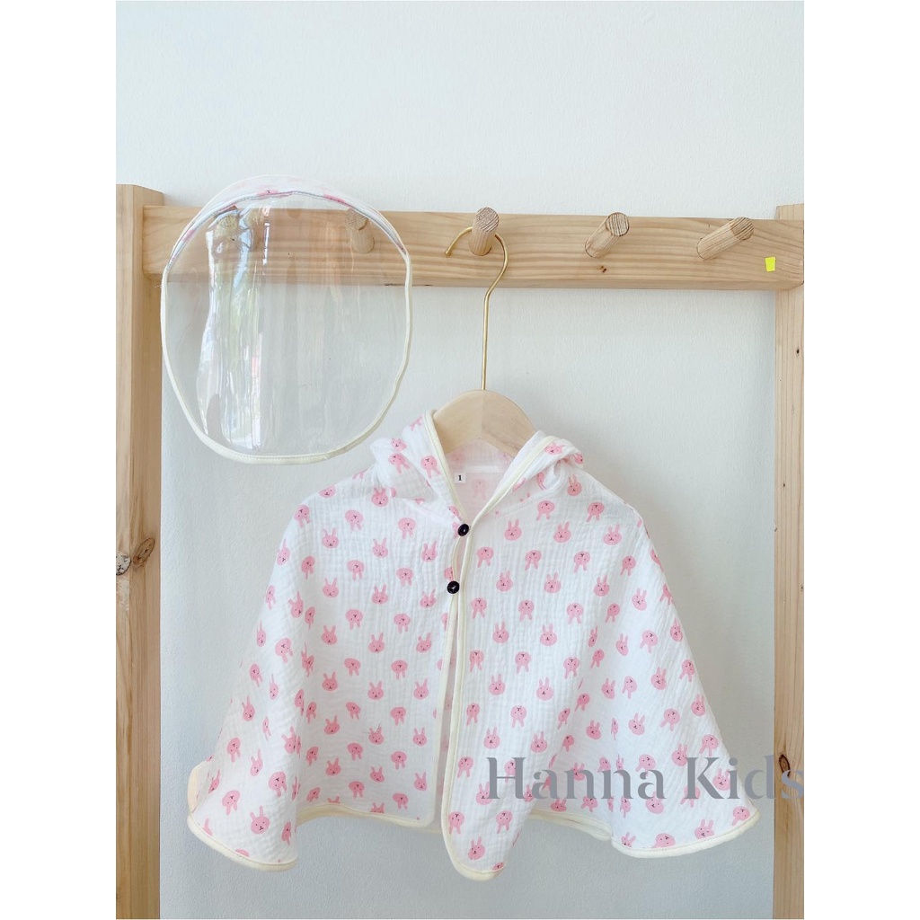 SALE LẺ SIZE - ÁO CHOÀNG XÔ MUSLIN CHO BÉ 0-3T