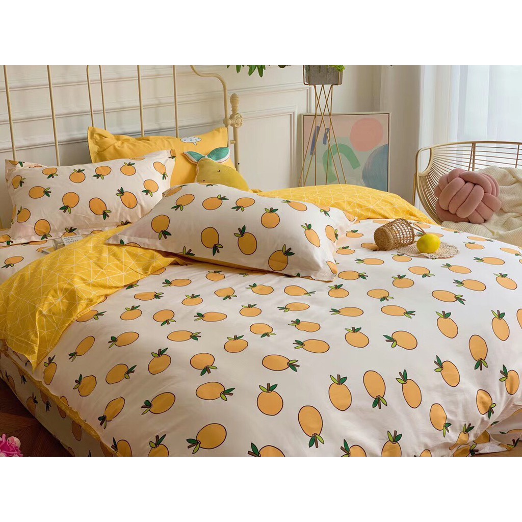 BỘ_CHĂN_GA_GỐI_COTTON_100%_60S_Thỏ_gấu_bedding