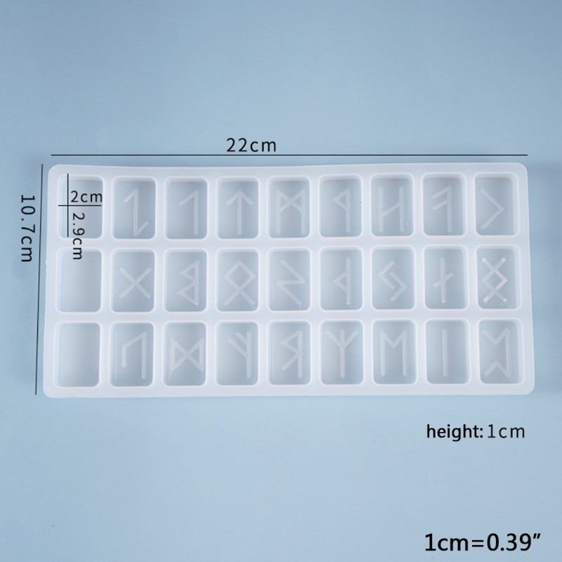 Khuôn Silicon Hình Chữ Cái Làm Trang Sức Thủ Công