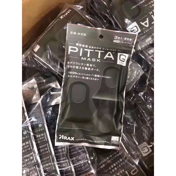 Set 3 Pitta mask có van thở thông khí chống bụi vi khuẩn